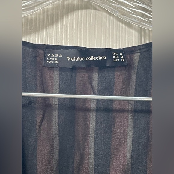 ZARA Trafaluc Collection Stripped Dress Size Medium - Picture 5 of 9